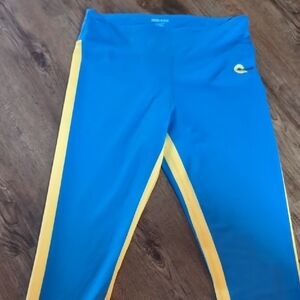 Blue and Yellow Athletic Leggings